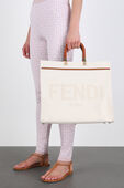 תמונת כל הלוק של Sunshine Canvas Large Bag in Cream